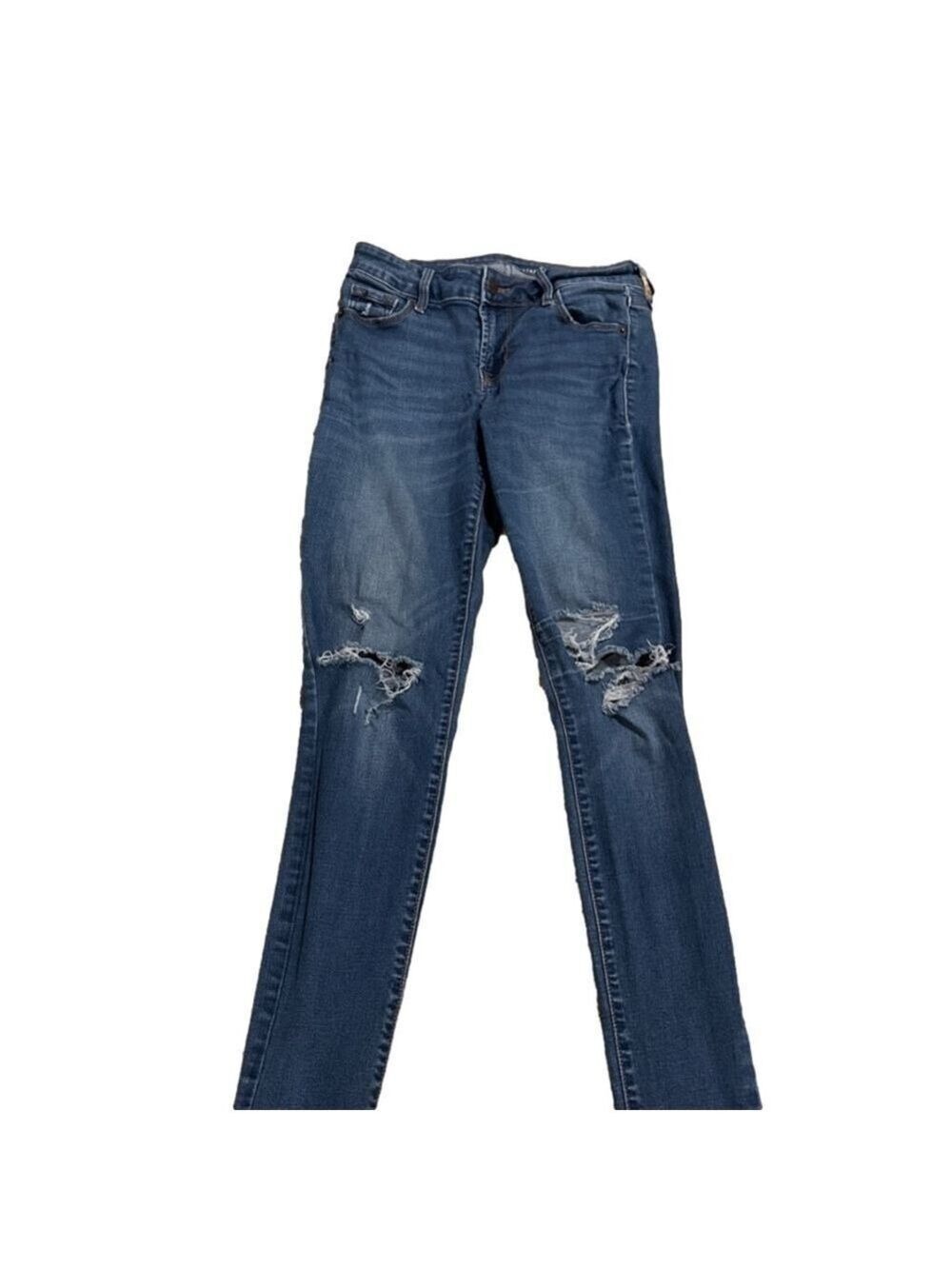 Old Navy Rockstar Petite Jeans Size 2 Mid Rise Distressed